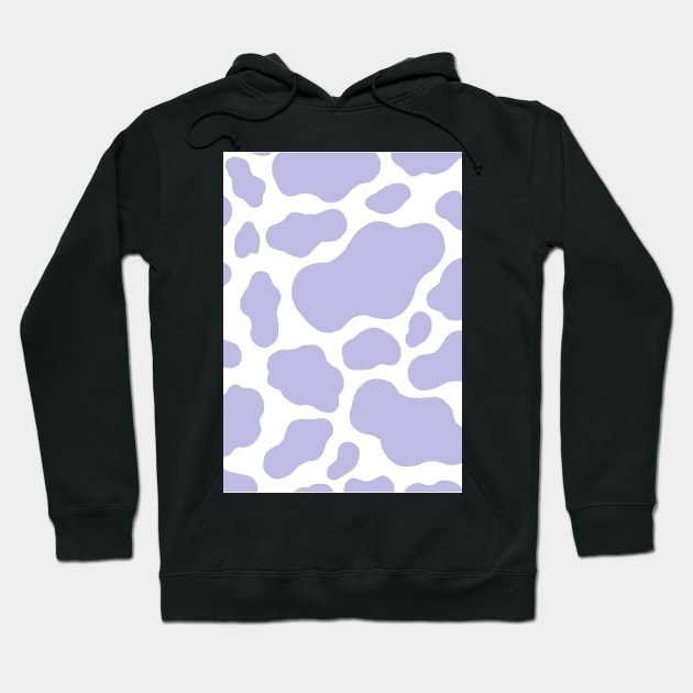 Purple Cow pattern Hoodie by artforrart